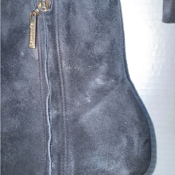 Larroudé Mini Kate in Black Suede 3 inch Heel - Picture 10 of 16